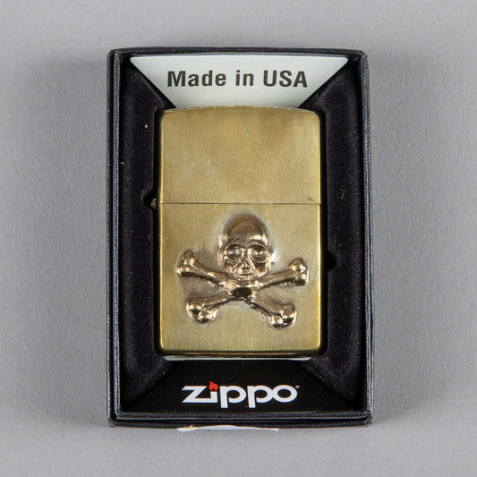 FeinschmuckZippo Skull BronzeFeuerzeugBritish Parts Luzern