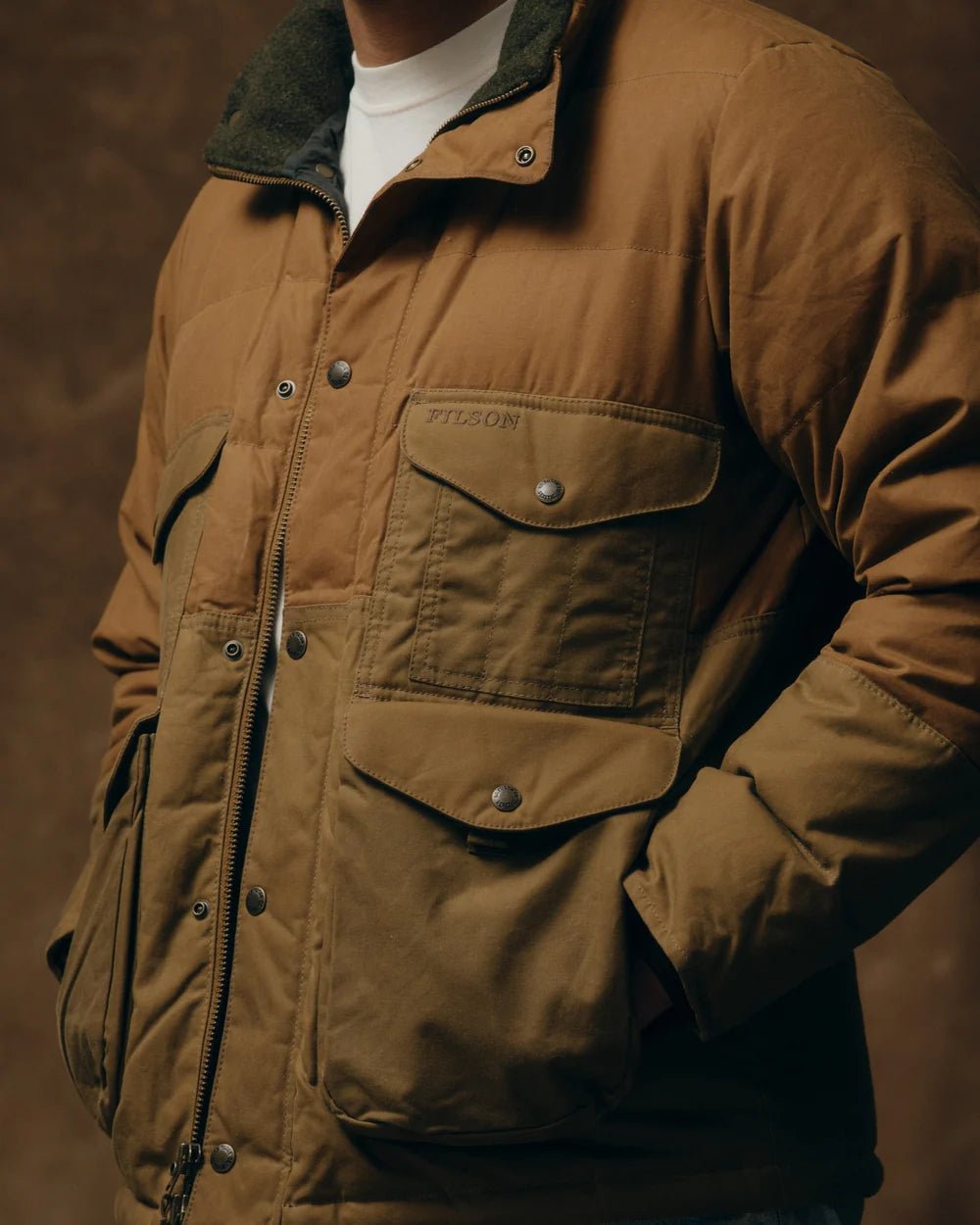 FilsonDown Cruiser Jacket - Dark Tan Jackets British Parts Lucerne