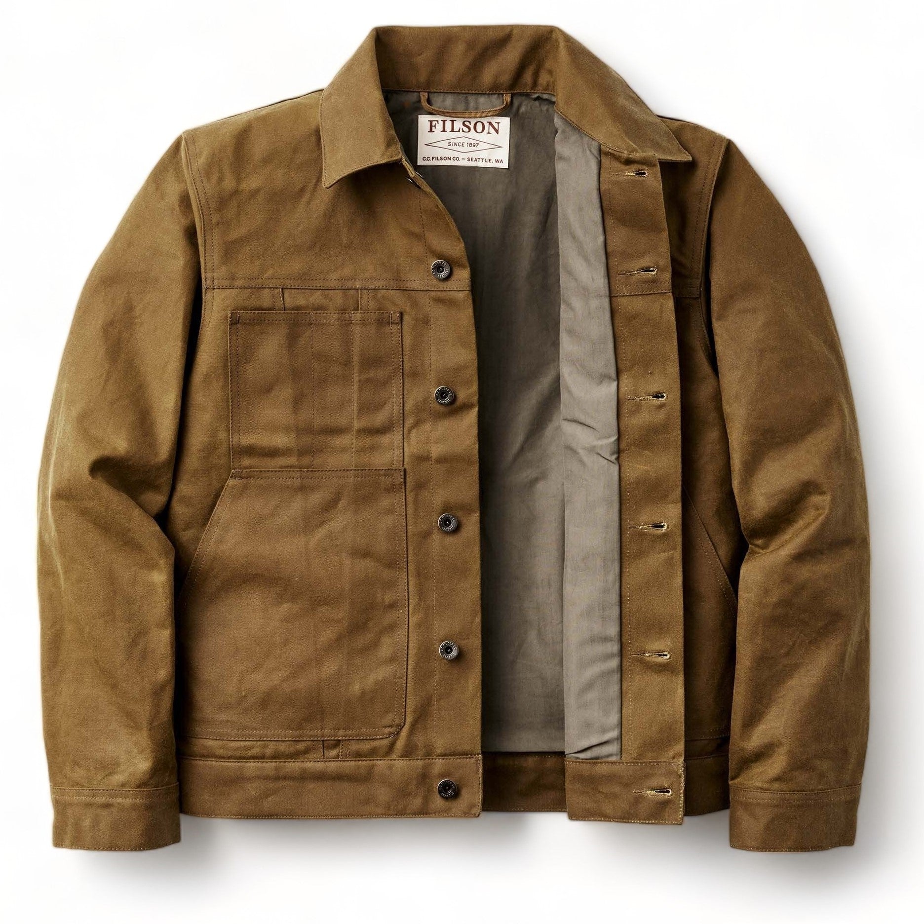 FilsonShort Lined Cruiser Jacket - Dark TanJackenBritish Parts Luzern