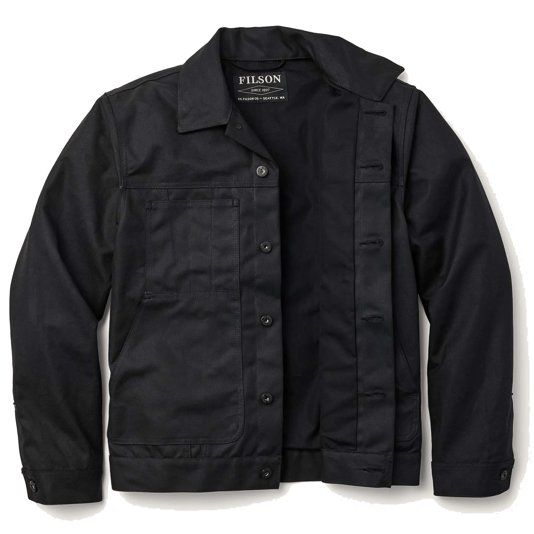 FilsonShort Lined Cruiser Jacket - SchwarzJackenBritish Parts Luzern