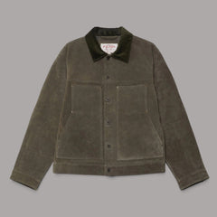 Filson Suede Short Cruiser Jacket - Otter Green Jackets British Parts Lucerne