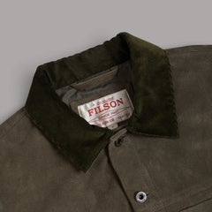 Filson Suede Short Cruiser Jacket - Otter Green Jackets British Parts Lucerne