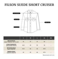 Filson Suede Short Cruiser Jacket - Otter Green Jackets British Parts Lucerne