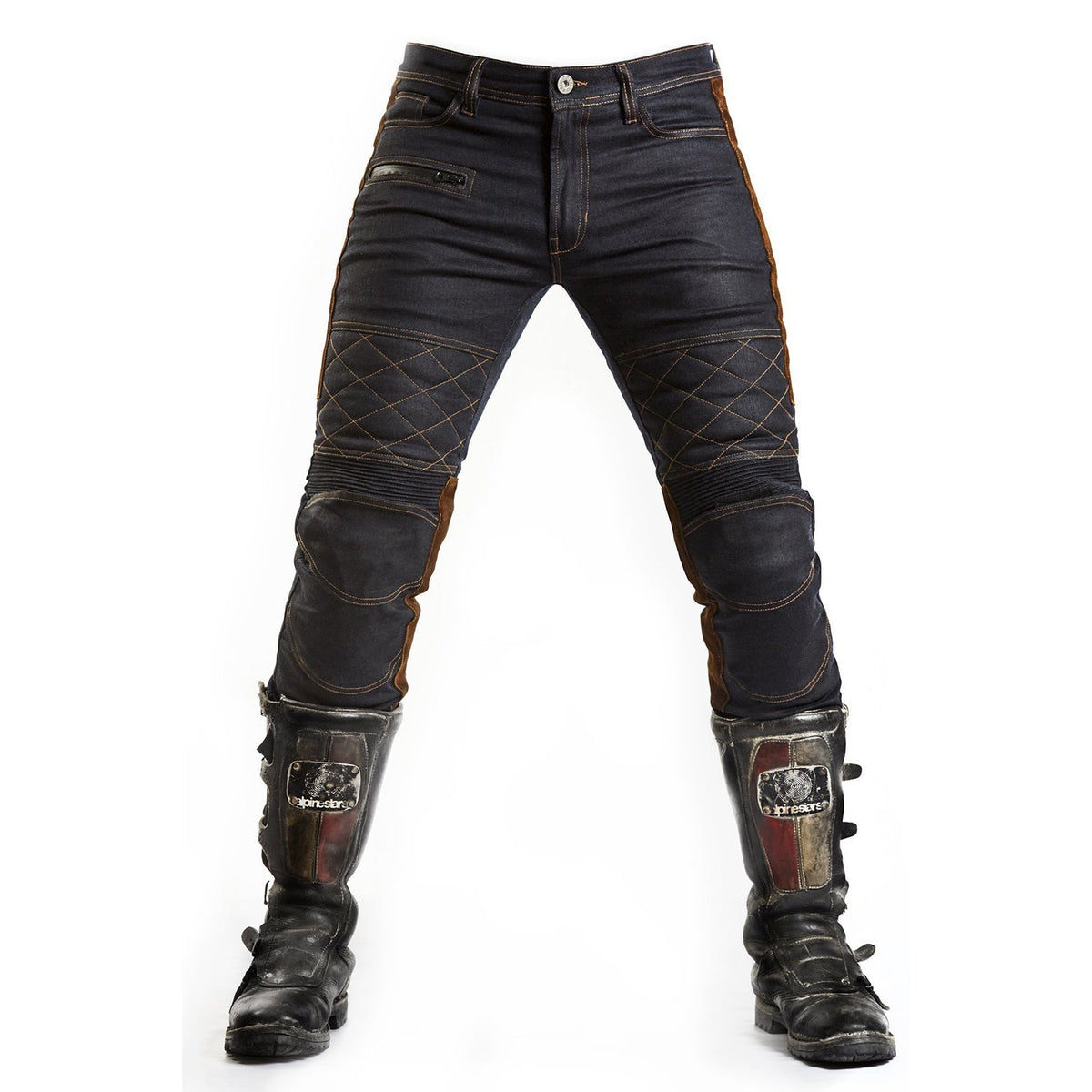 Fuel MotorcyclesSergeant Motorradhose Blue Denim WaxedMotorradhosenBritish Parts Luzern