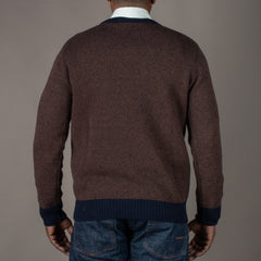 G.R.P.Crew Neck TEC7 Blue-RustPulloverBritish Parts Luzern