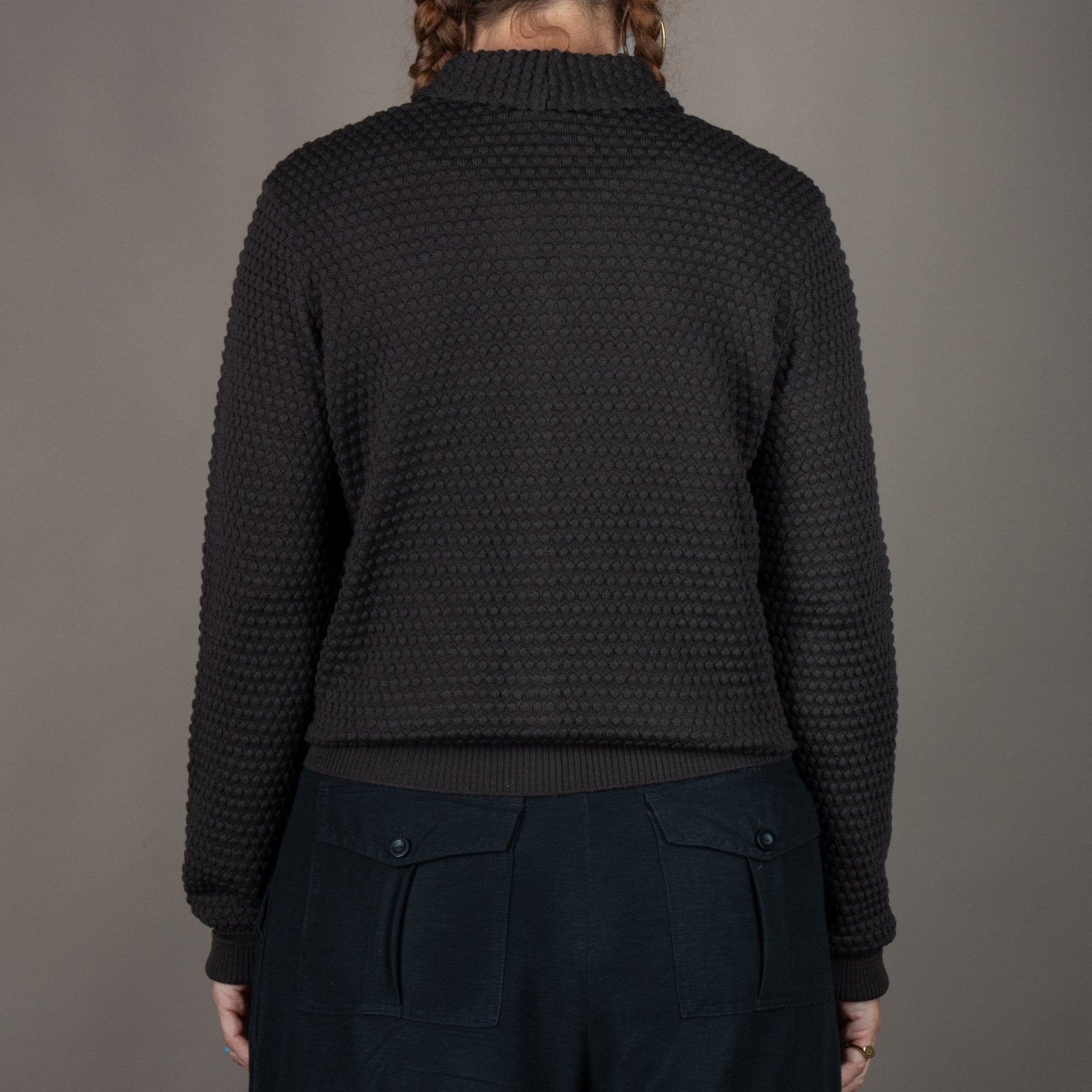 G.R.P.Damen Strickjacke mit Schalkragen BraunStrickjackeBritish Parts Luzern