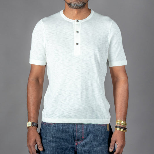 G.R.P.Henley Kurzarm EcruT-ShirtBritish Parts Luzern