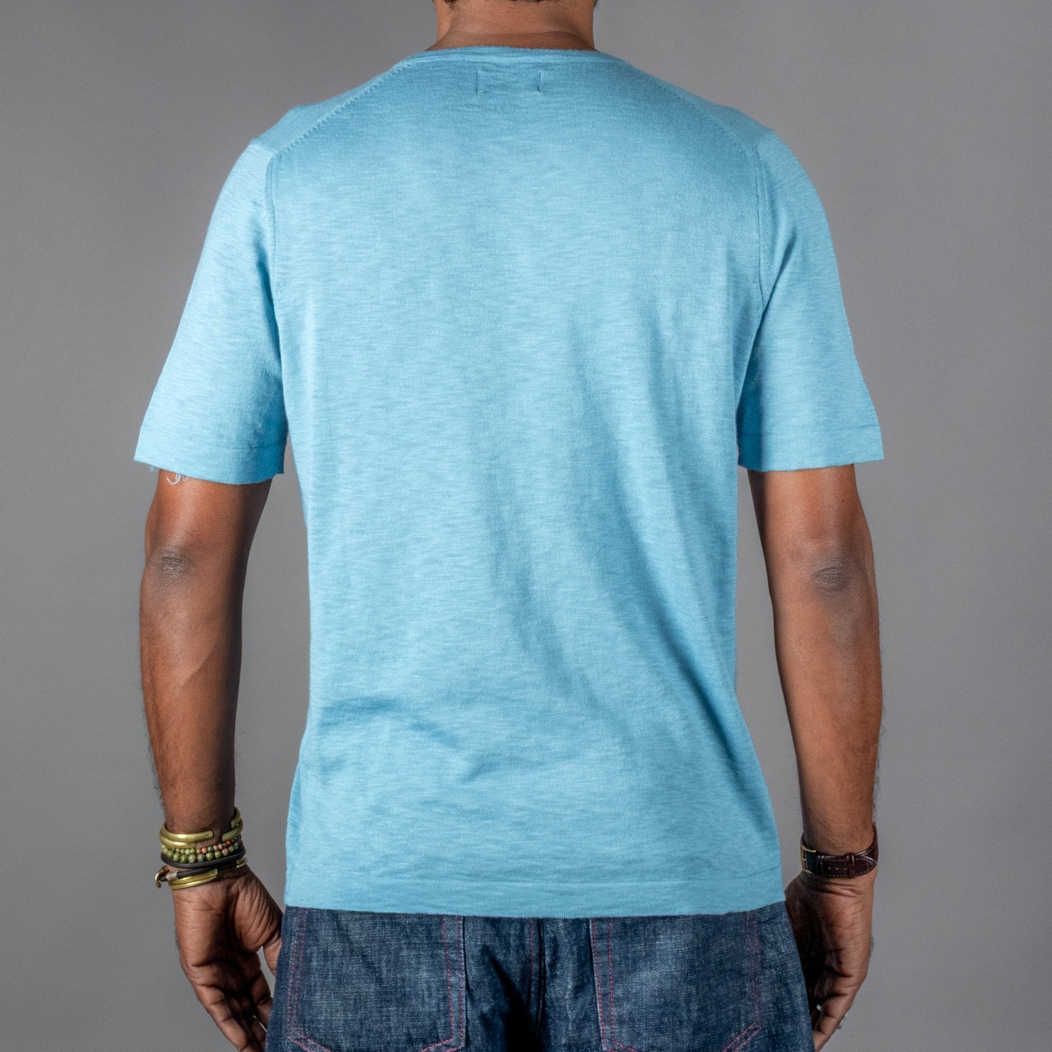 G.R.P.Henley Kurzarm HellblauT-ShirtBritish Parts Luzern