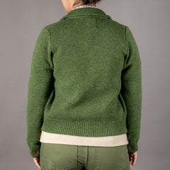 G.R.P.Max 3 kurze Damen Merino Strickjacke GrassStrickjackeBritish Parts Luzern