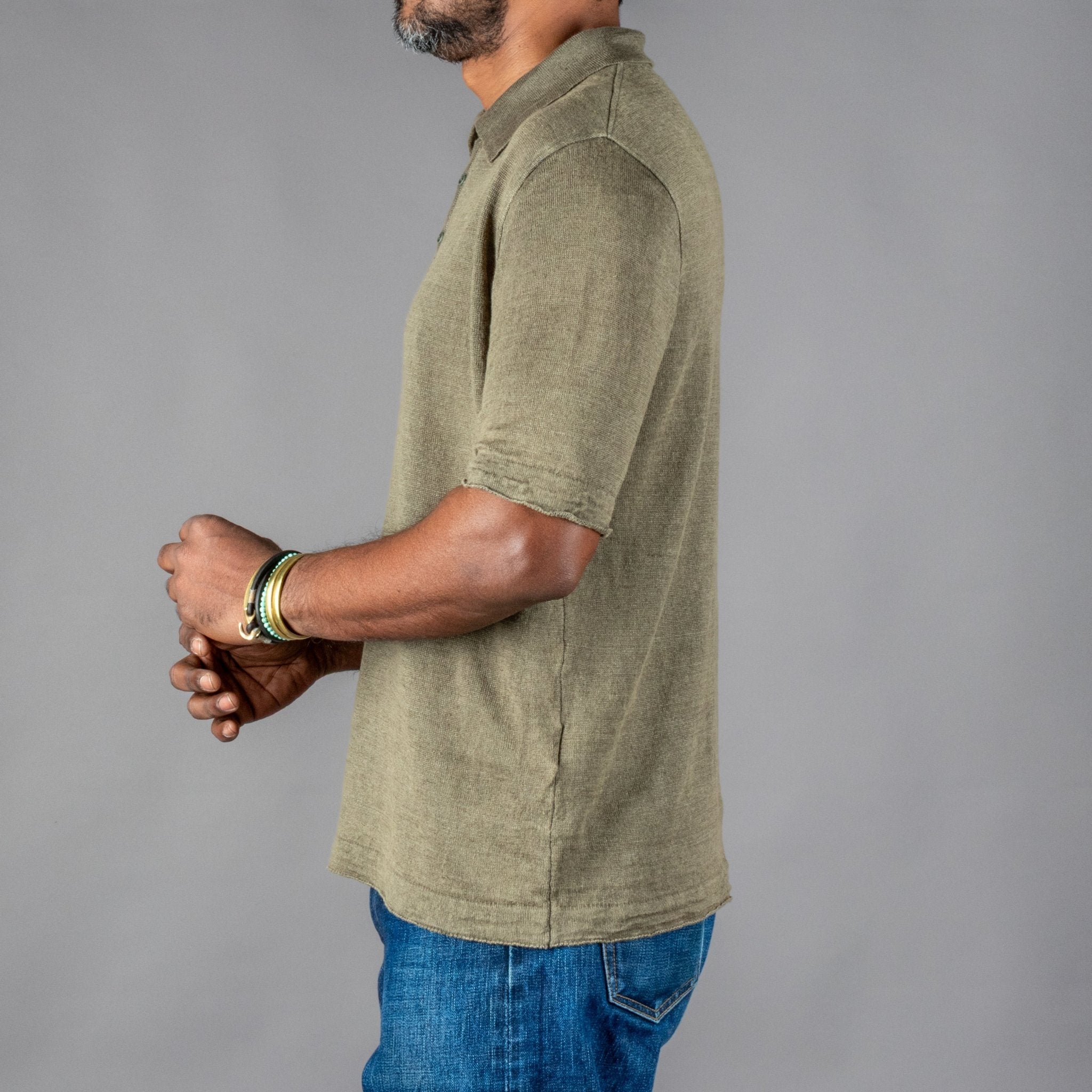 G.R.P.Sailor Polo Kurzarm Military GreenT-ShirtBritish Parts Luzern