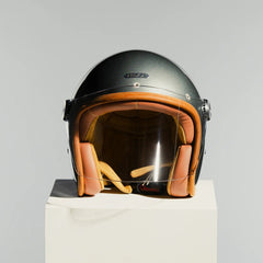 HedonEpicurist 2.0 Motorradhelm Glass AshHelmBritish Parts Luzern