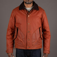 Hidden AcesPollux Padded Wachsjacke in Brick RedJackenBritish Parts Luzern