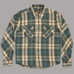 IndigoferaBryson Prima Flannel Check Shirt Charcoal/Beige/Rust/TurquoiseHemdBritish Parts Luzern