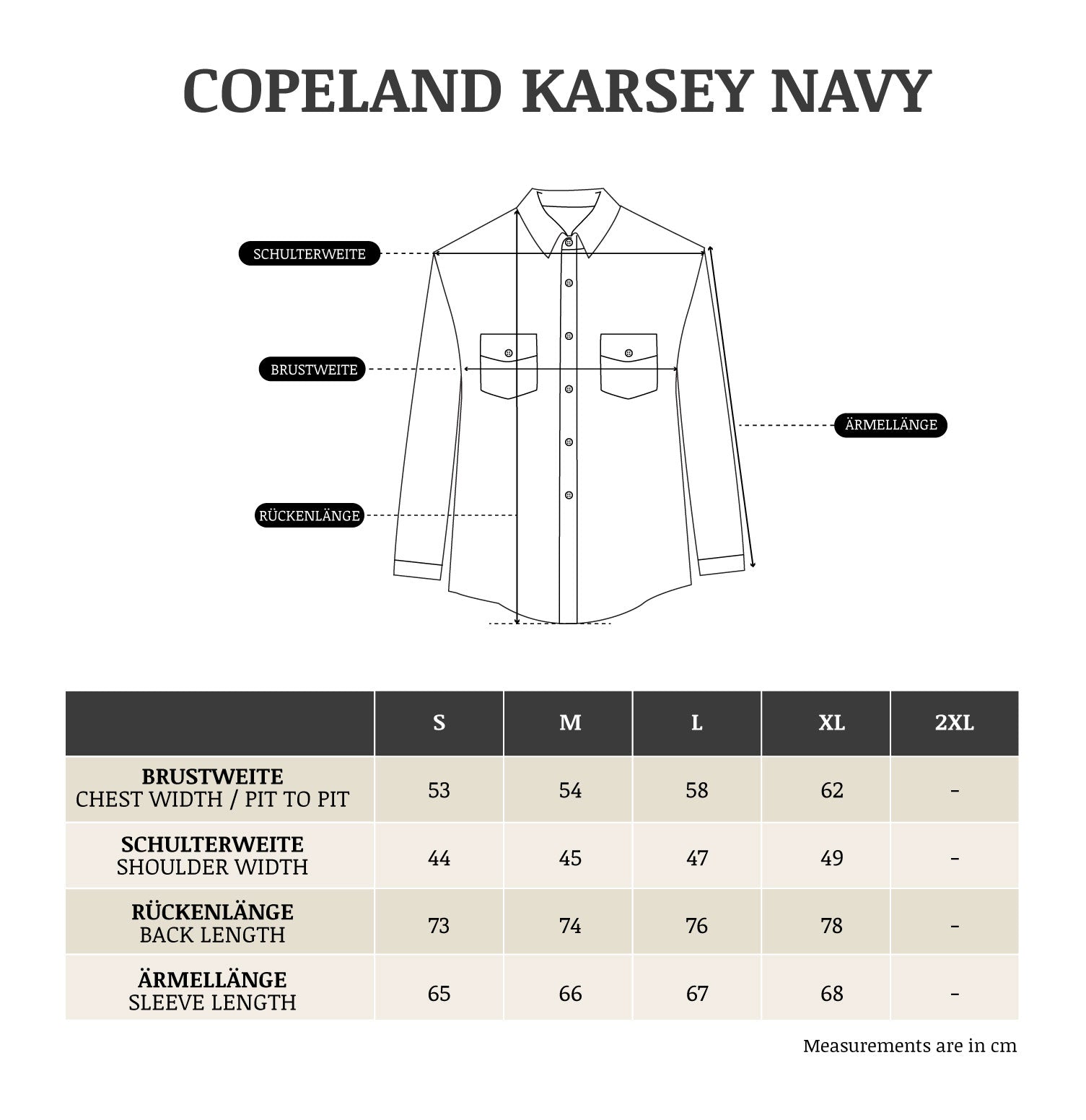 IndigoferaCopeland Overshirt aus Karsey Cotton in NavyblauOvershirtBritish Parts Luzern