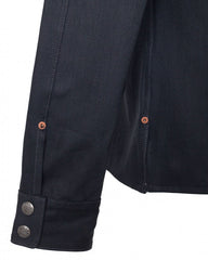 IndigoferaCopeland Overshirt aus Selvedge Denim in Gunpowder BlackOvershirtBritish Parts Luzern