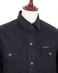 IndigoferaCopeland Overshirt aus Selvedge Denim in Gunpowder BlackOvershirtBritish Parts Luzern