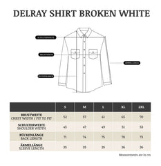 Indigofera Delray Shirt, Linen, Broken White; British Parts Luzern Shirt