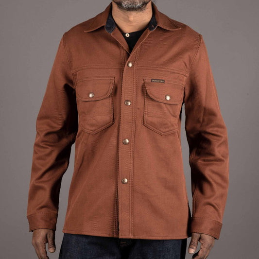 IndigoferaFargo Overshirt aus Cotton Kersey in RustOvershirtBritish Parts Luzern