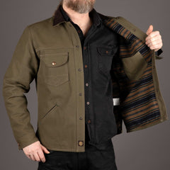 IndigoferaFargo Rider Jacke in Moss GreenJackenBritish Parts Luzern