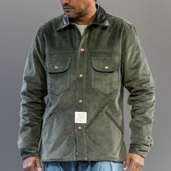 IndigoferaFargo Trucker Jacke aus Cord in GrünJackenBritish Parts Luzern