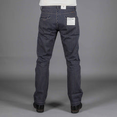 IndigoferaSwearengen Single Stripe Twill 12oz blau beigeHosenBritish Parts Luzern