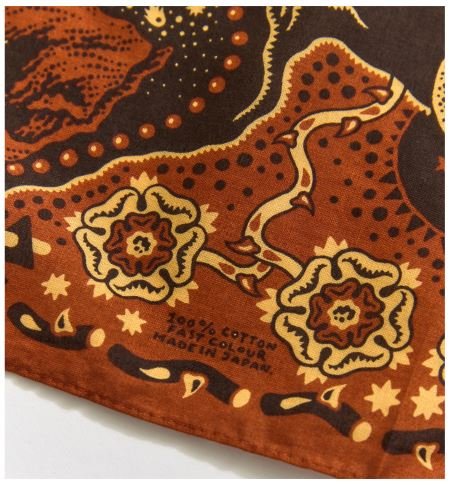 IndigoferaTarot XIII Bandana Red / BrownHalstuchBritish Parts Luzern