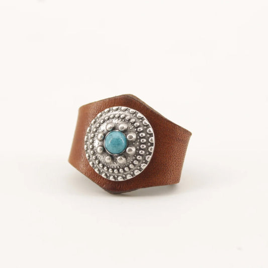 Jean DesselBandana Lederring Saragosa braunHalstuchBritish Parts Luzern