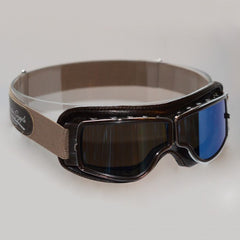 Léon Jeantet Aviator GogglesMotorradbrille T2 in braun (für Brillenträger)MotorradbrilleBritish Parts Luzern