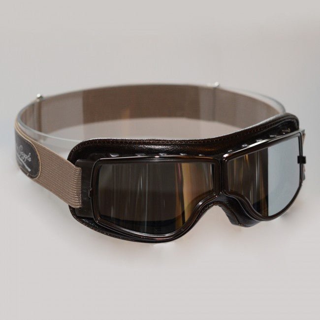 Léon Jeantet Aviator GogglesMotorradbrille T2 in braun (für Brillenträger)MotorradbrilleBritish Parts Luzern