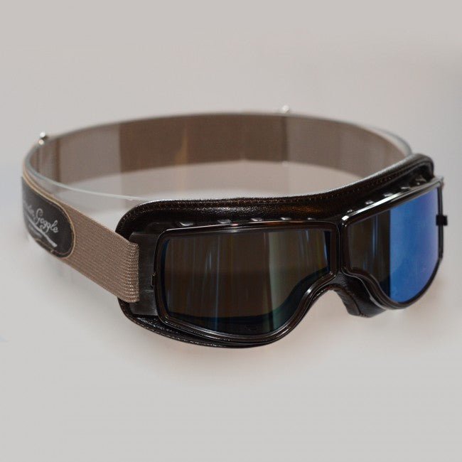 Léon Jeantet Aviator GogglesMotorradbrille T2 in braun (für Brillenträger)MotorradbrilleBritish Parts Luzern