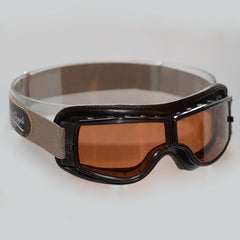 Léon Jeantet Aviator GogglesMotorradbrille T2 in braun (für Brillenträger)MotorradbrilleBritish Parts Luzern