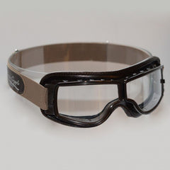 Léon Jeantet Aviator GogglesMotorradbrille T2 in braun (für Brillenträger)MotorradbrilleBritish Parts Luzern