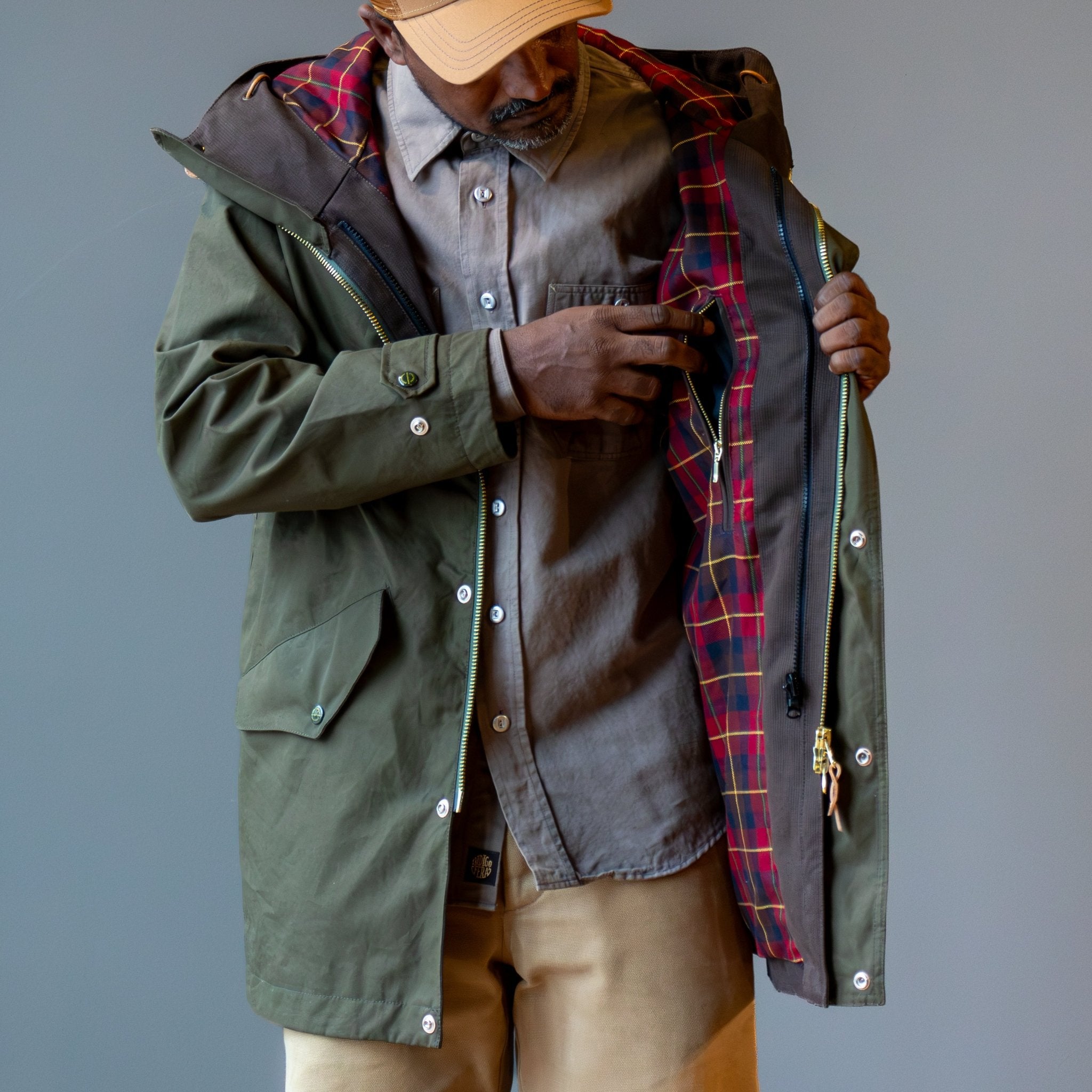 Manifattura CeccarelliLined All Weather Coat 7090 Military GreenJackenBritish Parts Luzern