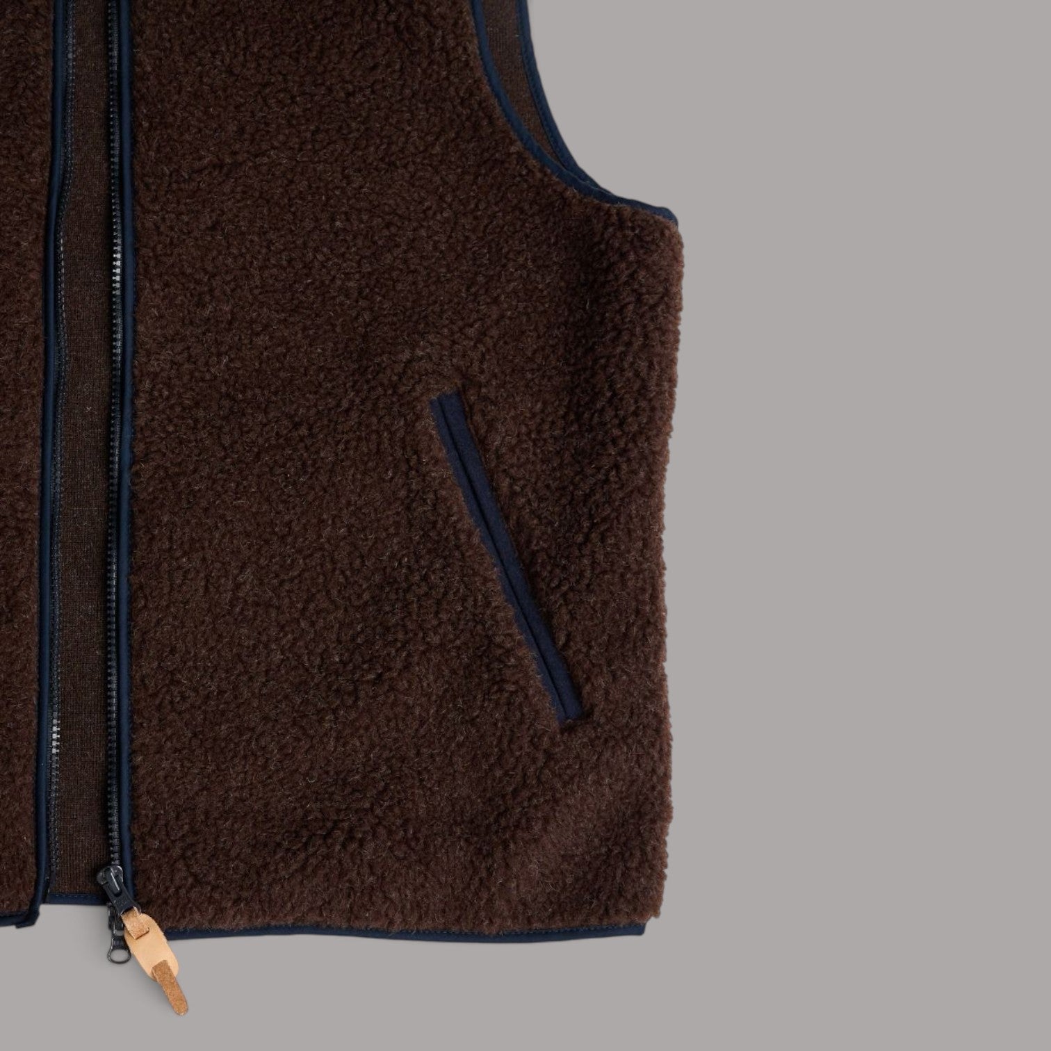Manifattura CeccarelliTeddy Wool Vest braun/navyJackenBritish Parts Luzern