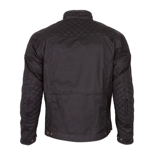 MerlinYoxall II Wax Cotton Motorradjacke in schwarzMotorradjackeBritish Parts Luzern