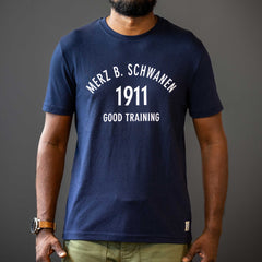 Merz b. Schwanen1911 Good Training Herren Rundhals T-Shirt in dunkelblauT-ShirtBritish Parts Luzern