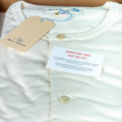 Merz b. Schwanen2M06 Mid-Century Machine Refined Fit Long Sleeve Henley NatureHenleyBritish Parts Luzern