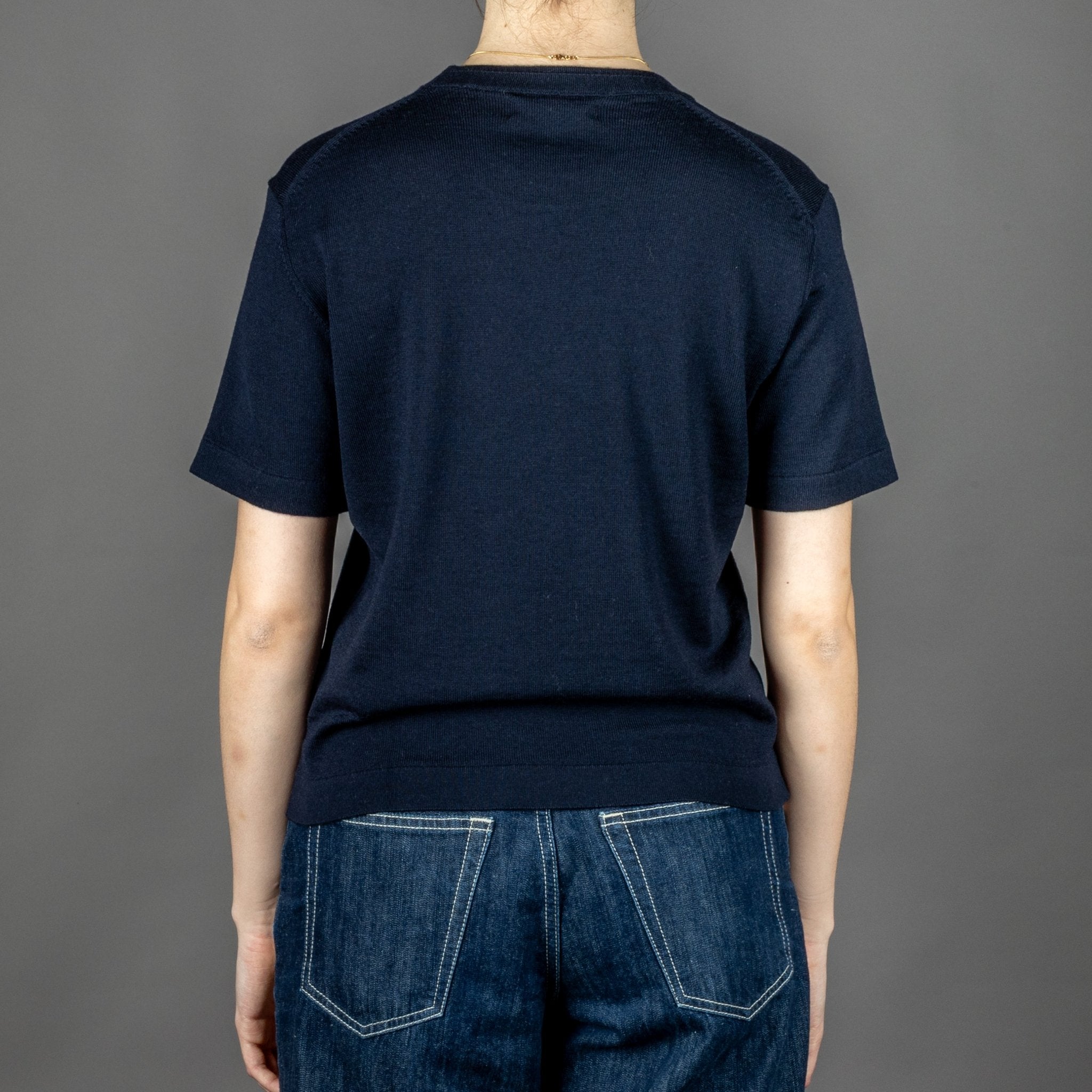 Merz b. Women's b. T-Shirt, Merino, Dark Navy T-Shirt British Parts Lucerne