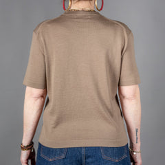 Merz b. Women's b. T-Shirt Merino Shore Sand T-Shirt British Parts Lucerne