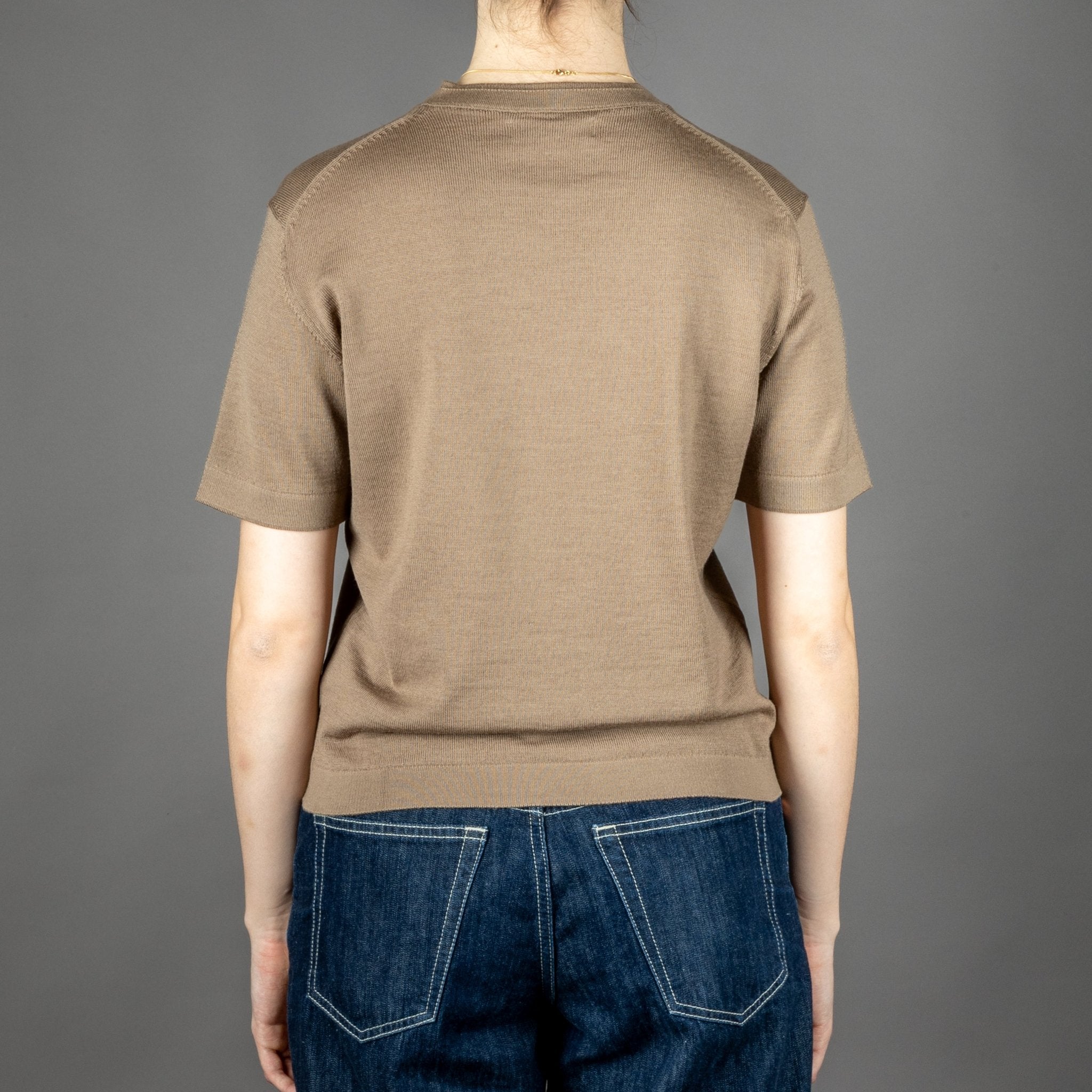 Merz b. Women's b. T-Shirt Merino Shore Sand T-Shirt British Parts Lucerne