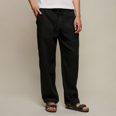 Merz b. SchwanenUnisex Hose mit Kordelzug Deep BlackHosenBritish Parts Luzern