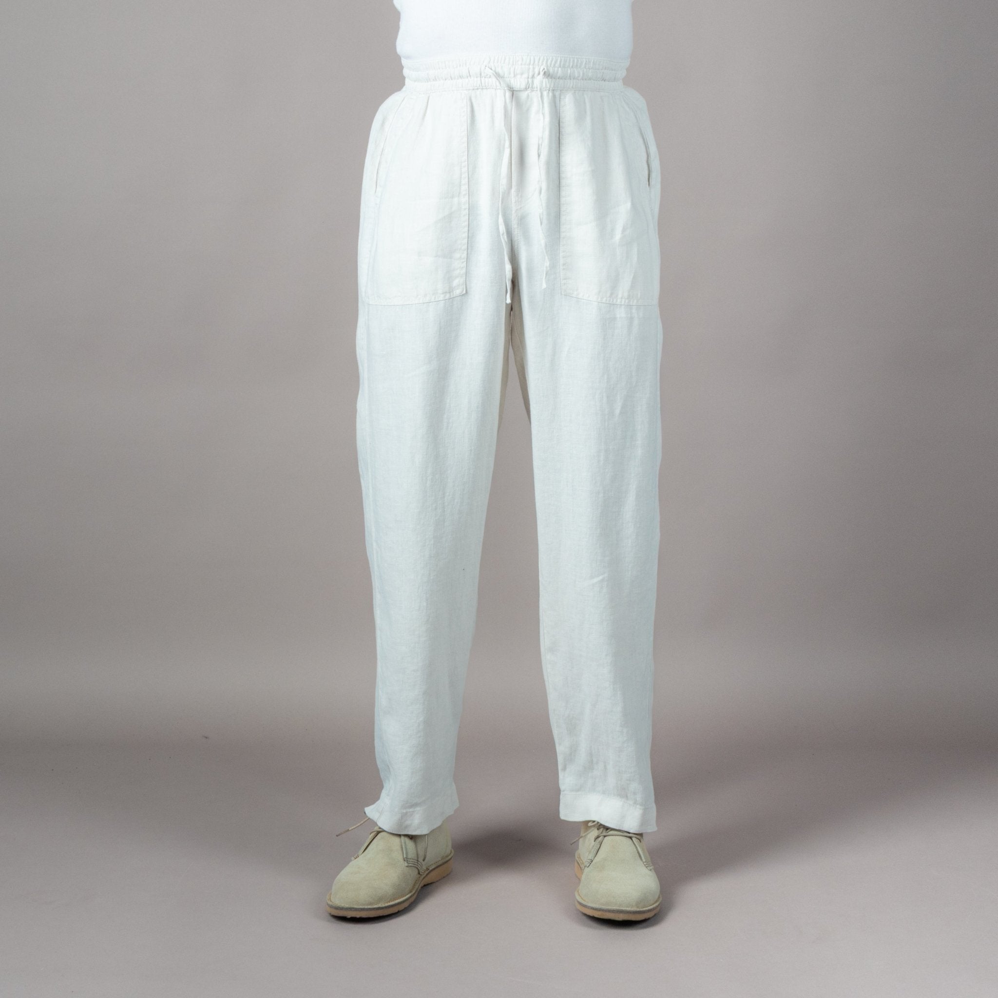 Merz b. SchwanenUnisex Hose mit Kordelzug Light StoneHosenBritish Parts Luzern