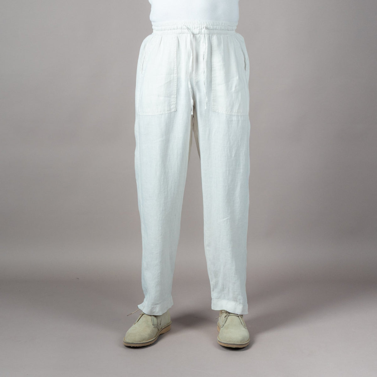 Merz b. SchwanenUnisex Hose mit Kordelzug Light StoneHosenBritish Parts Luzern