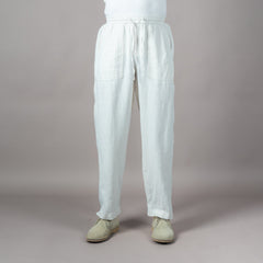 Merz b. SchwanenUnisex Hose mit Kordelzug Light StoneHosenBritish Parts Luzern