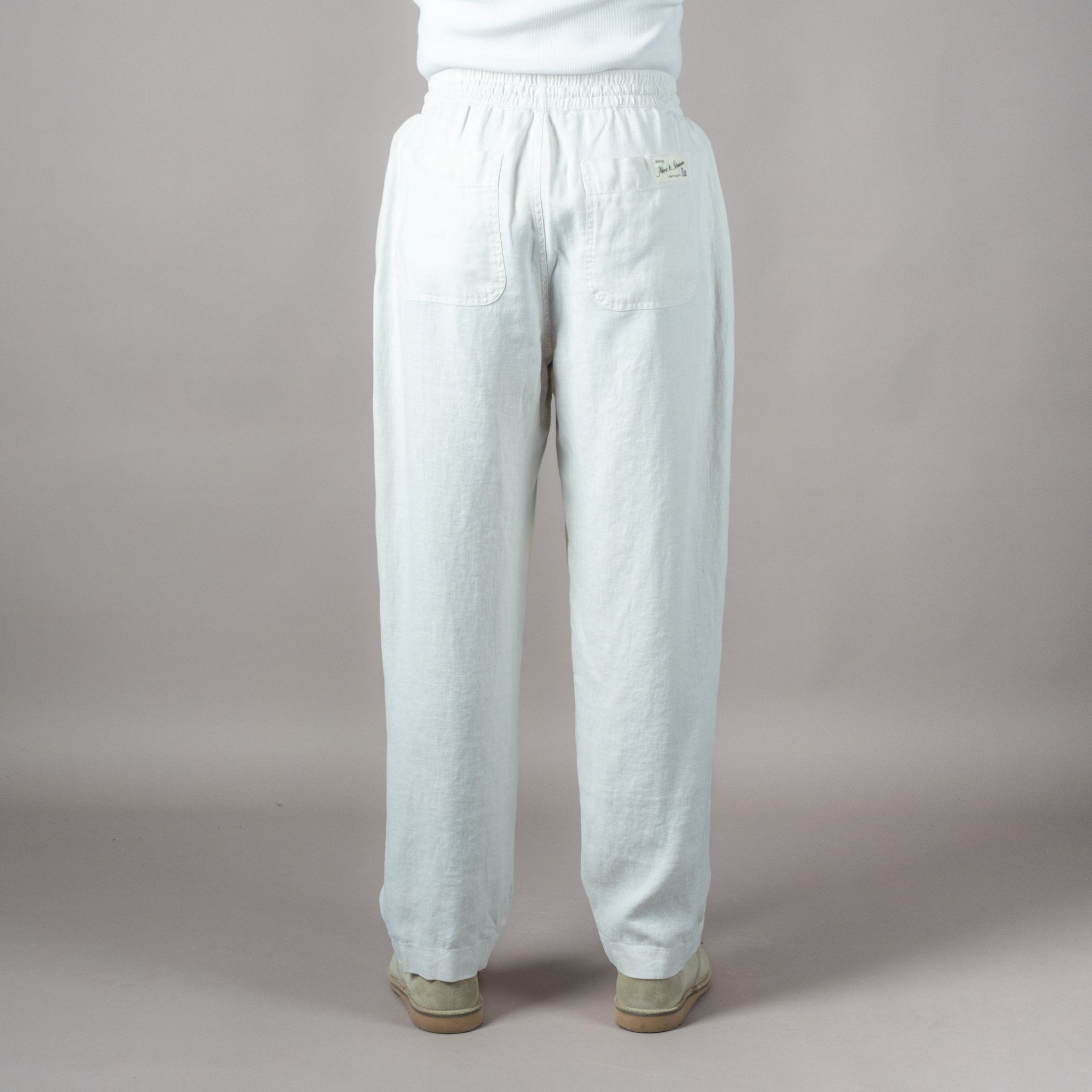 Merz b. SchwanenUnisex Hose mit Kordelzug Light StoneHosenBritish Parts Luzern