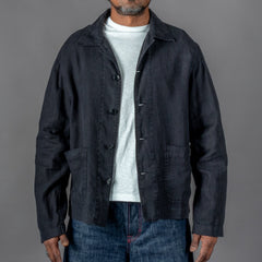 Merz b. SchwanenUnisex Jacke Bio Leinen Cropped Deep BlackJackenBritish Parts Luzern