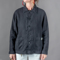 Merz b. SchwanenUnisex Jacke Bio Leinen Cropped Deep BlackJackenBritish Parts Luzern