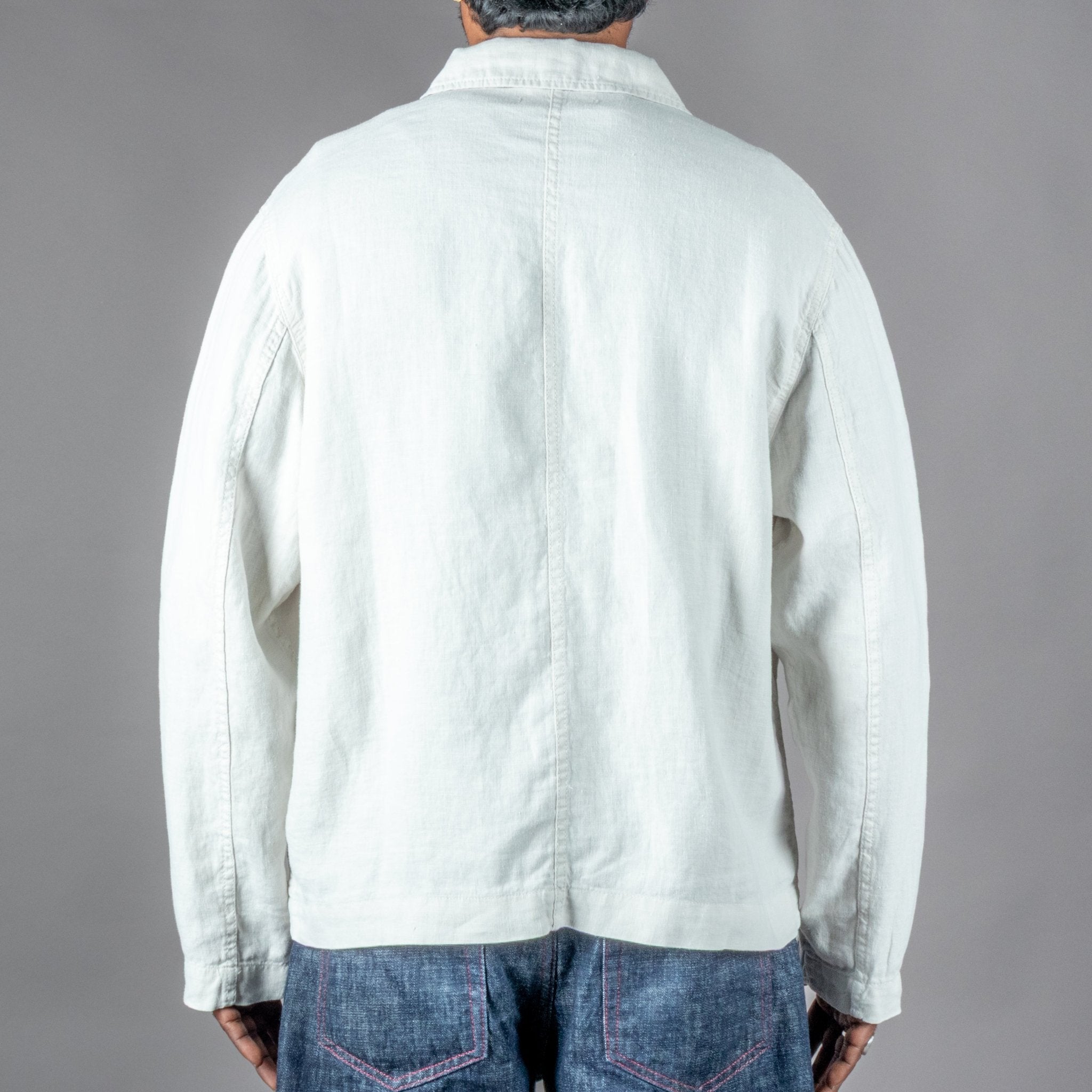 Merz b. SchwanenUnisex Jacke Bio Leinen Cropped Light StoneJackenBritish Parts Luzern