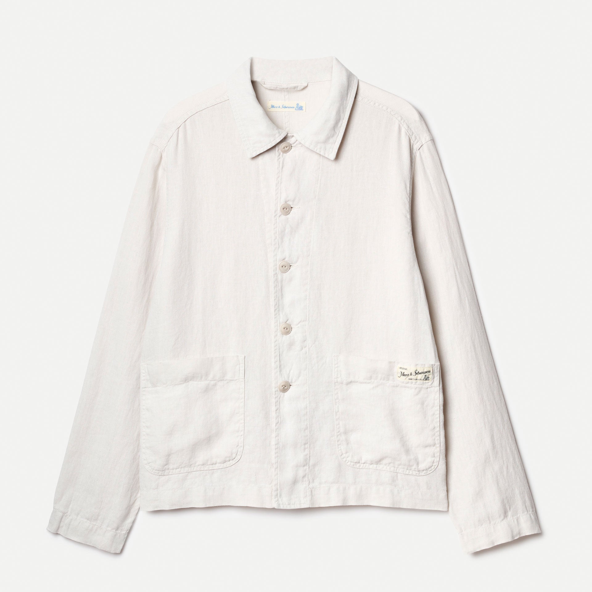 Merz b. SchwanenUnisex Jacke Bio Leinen Cropped Light StoneJackenBritish Parts Luzern