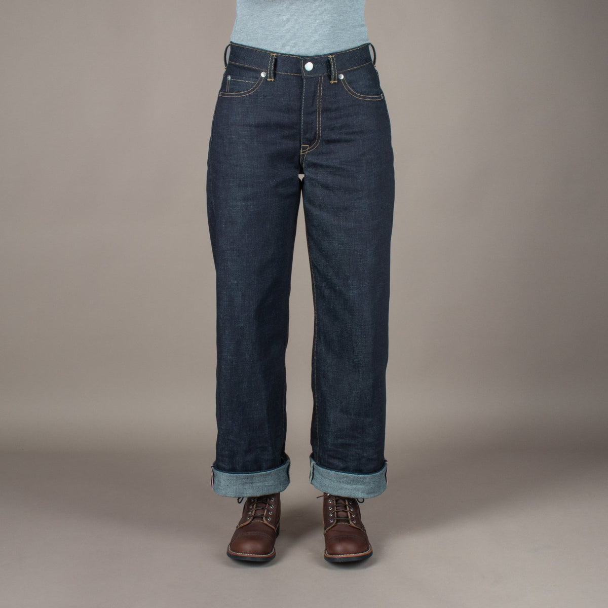 MOMOTARO JEANS410 Standard Wide Women's Jeans 14.7ozHosenBritish Parts Luzern